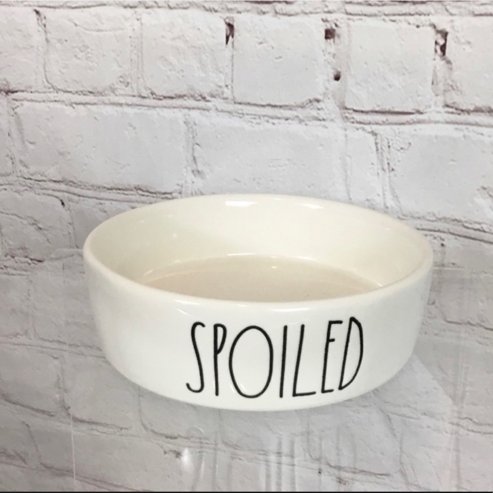 Rae Dunn “SPOILED” small pet dish bowl